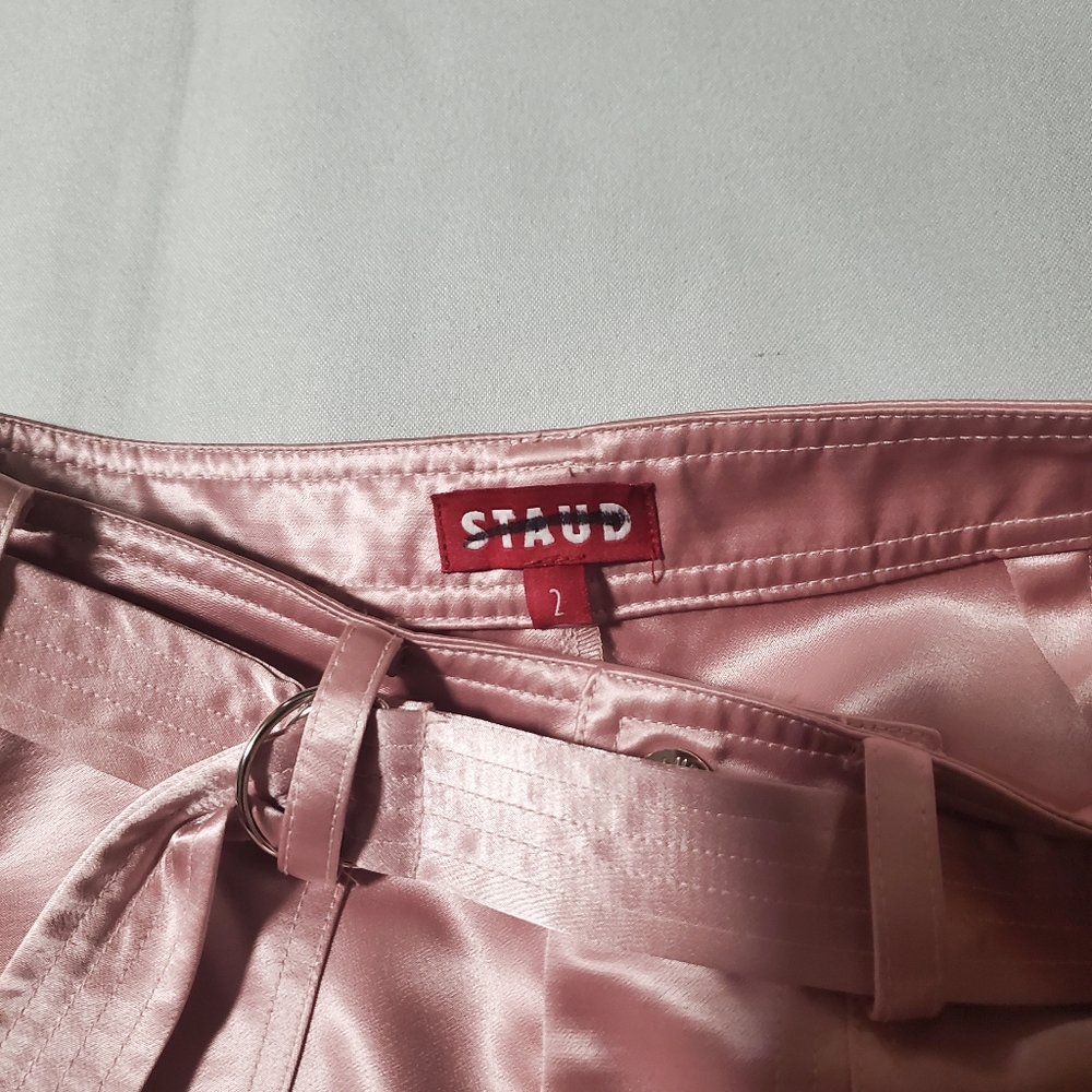 STAUD Pink Wide Leg Pants - Picture 8 of 16